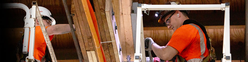 Man Sawing